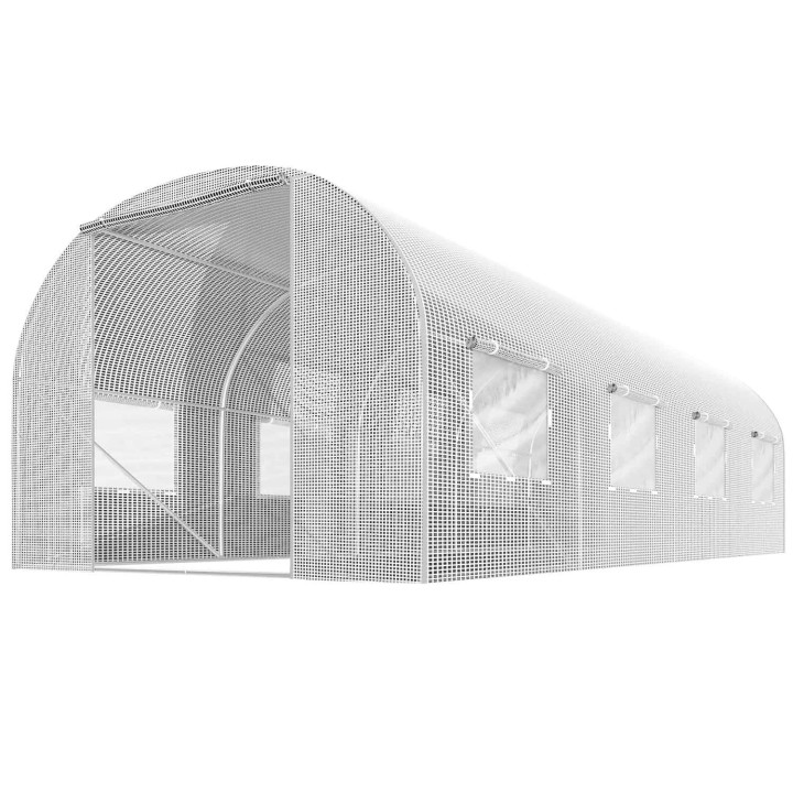 Tunel foliowy 9 m² 450 x 200 cm biały