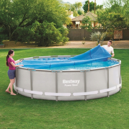 Pokrywa solarna basen stelaż. 427 cm Bestway 58252