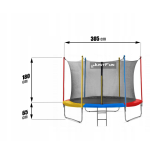 TRAMPOLINA OGRODOWA JUST FUN 10FT-305CM MULTI