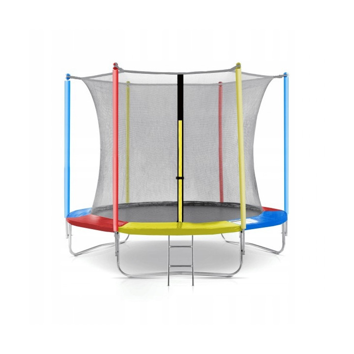TRAMPOLINA OGRODOWA JUST FUN 8FT-244CM MULTICOLOR