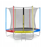 TRAMPOLINA OGRODOWA JUST FUN 8FT-244CM MULTICOLOR