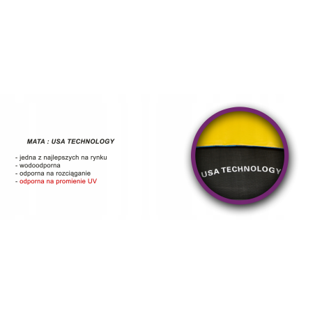 TRAMPOLINA OGRODOWA JUST FUN 8FT-244CM BLUE