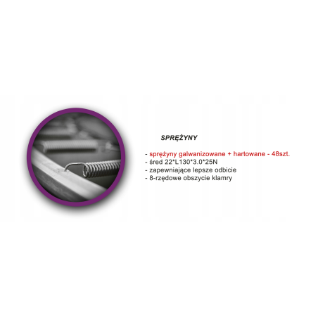 TRAMPOLINA OGRODOWA JUST FUN 8FT-244CM BLUE