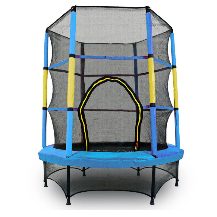 NIEBIESKO-ŻÓŁTA-TRAMPOLINA DO DOMU I OGRODU 140 JF