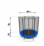 TRAMPOLINA OGRODOWA JUST FUN 6FT-183CM BLUE