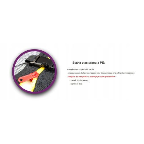 NIEBIESKO-ŻÓŁTA-TRAMPOLINA DO DOMU I OGRODU 140 JF