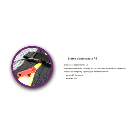 NIEBIESKO-ŻÓŁTA-TRAMPOLINA DO DOMU I OGRODU 140 JF