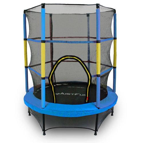 NIEBIESKO-ŻÓŁTA-TRAMPOLINA DO DOMU I OGRODU 140 JF