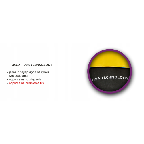 TRAMPOLINA OGRODOWA JUST FUN 8FT-252CM BLUE