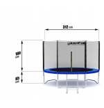 TRAMPOLINA OGRODOWA JUST FUN 10FT-312CM BLUE