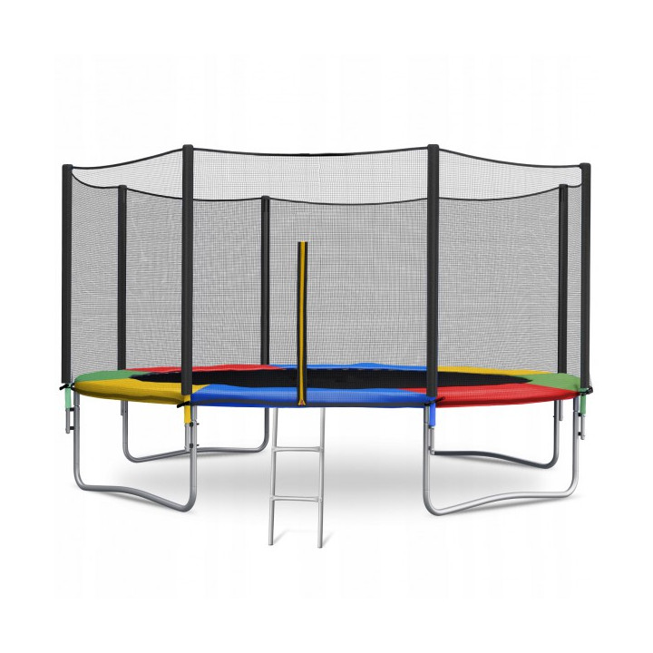 Trampolina Just Fun 12ft 374cm MULTICOLOR