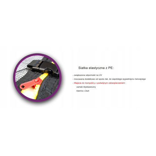 TRAMPOLINA OGRODOWA JUST FUN 10FT-312CM MULTI