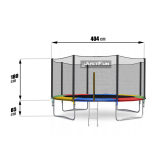 TRAMPOLINA OGRODOWA Z SIATKĄ 13FT/404CM