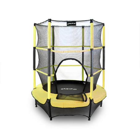 JUST FUN 140 ZÓŁTA - TRAMPOLINA DO DOMU I OGRODU