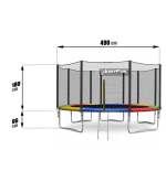 Trampolina ogrodowa Just Fun 16ft - 490cm - MULTI