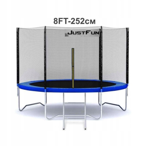 TRAMPOLINA OGRODOWA JUST FUN 8FT-252CM BLUE