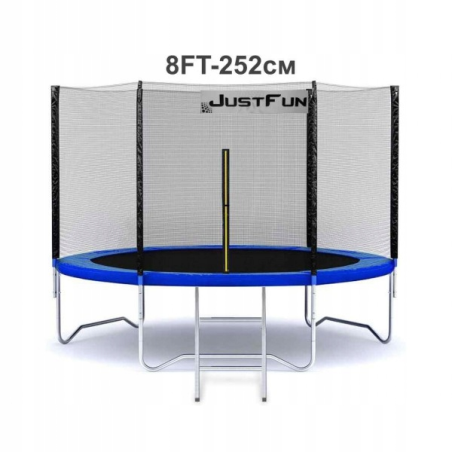 TRAMPOLINA OGRODOWA JUST FUN 8FT-252CM BLUE