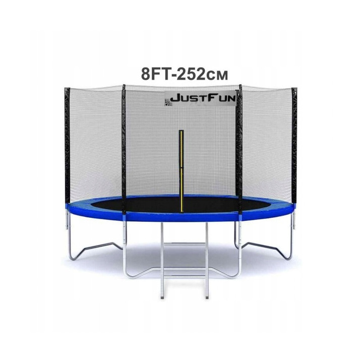 TRAMPOLINA OGRODOWA JUST FUN 8FT-252CM BLUE