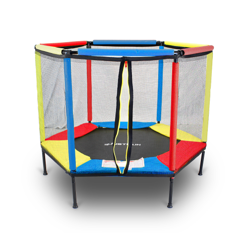 TRAMPOLINA KOJEC DO DOMU I OGRODU 140 MULTICOLOR