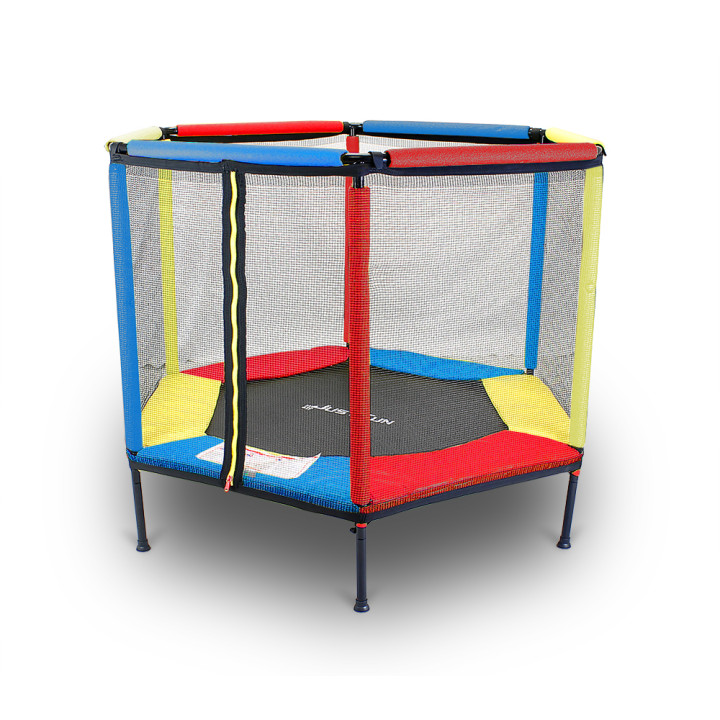 TRAMPOLINA KOJEC DO DOMU I OGRODU 140 MULTICOLOR