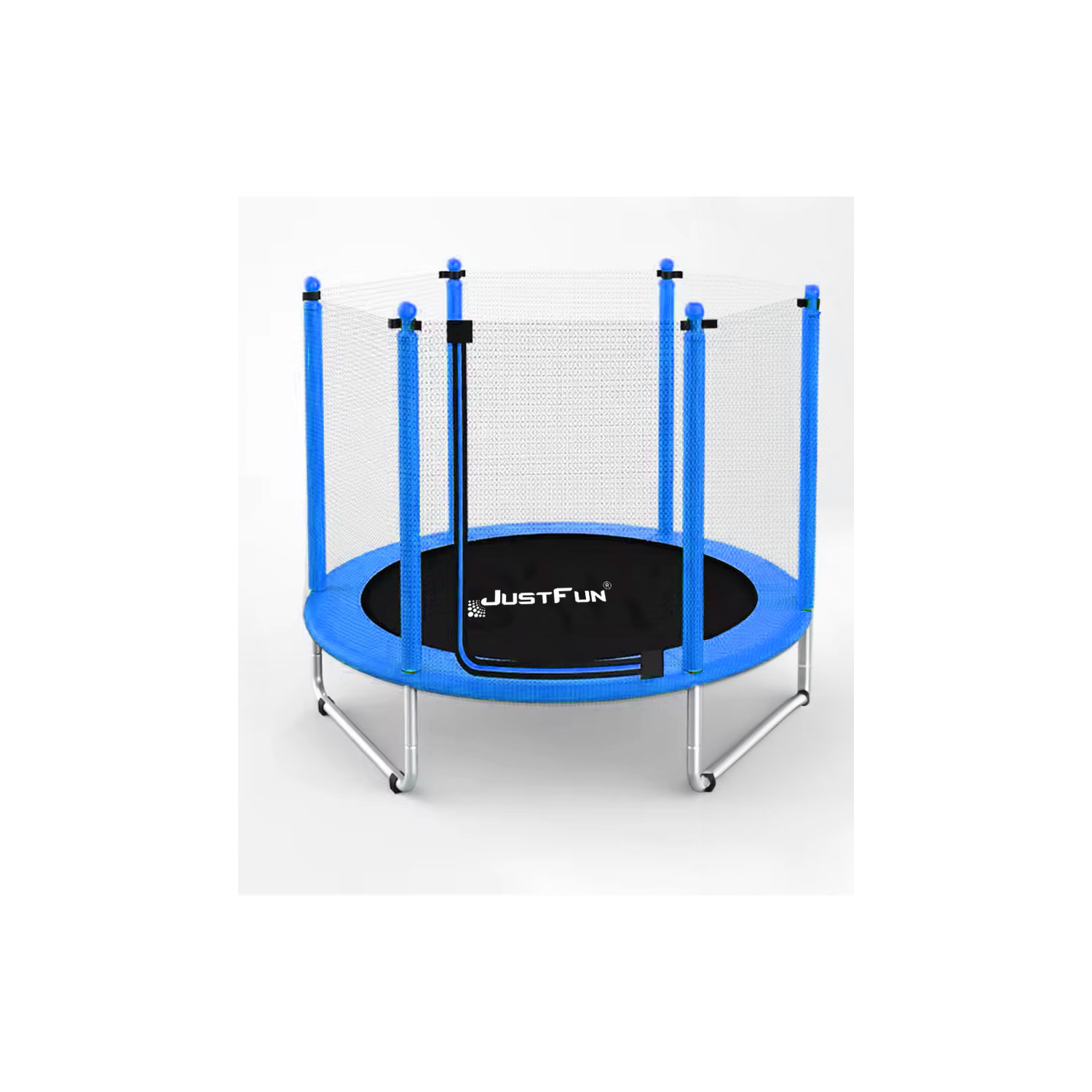 TRAMPOLINA REKREACYJNA DLA DZIECI 152 CM  JUST FUN BLUE