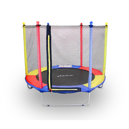 TRAMPOLINA REKREACYJNA DLA DZIECI 152 CM JUST FUN MULTICOLOR