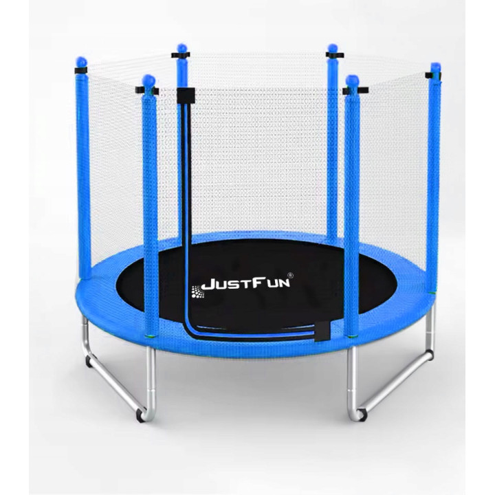 TRAMPOLINA REKREACYJNA DLA DZIECI 152 CM  JUST FUN BLUE