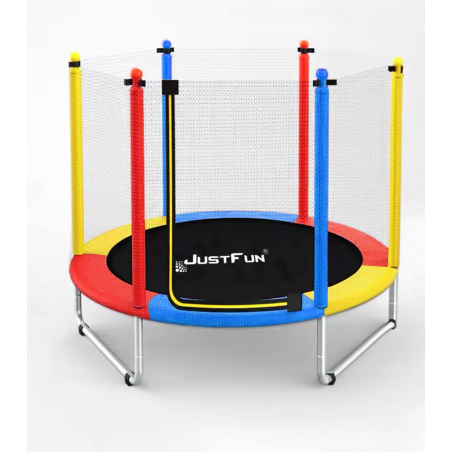 TRAMPOLINA REKREACYJNA DLA DZIECI 152 CM JUST FUN MULTICOLOR