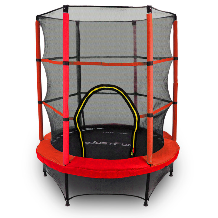 TRAMPOLINA do wewnątrz 140cm JUST FUN czerwona