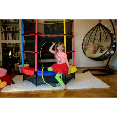 TRAMPOLINA do wewnątrz 140cm JUST FUN multicolor