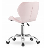 Krzesło obrotowe RIVELLO VELVET LIGHT PINK
