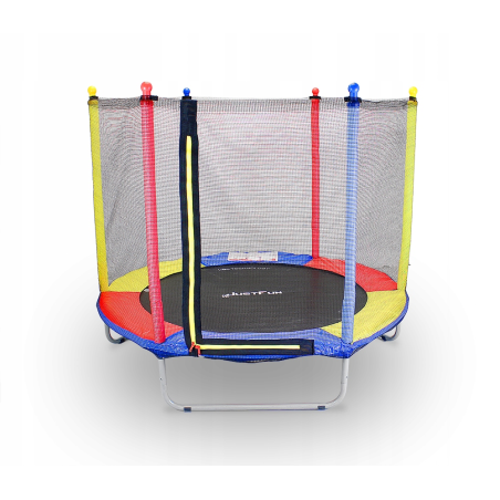 TRAMPOLINA REKREACYJNA DLA DZIECI 152 CM JUST FUN MULTICOLOR