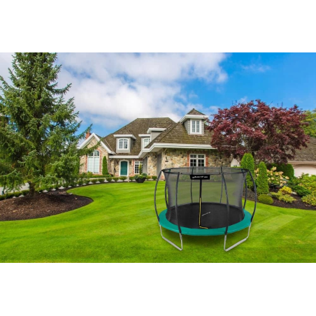 Trampolina 10 FT Just FunPremium Fiberglass BLUE
