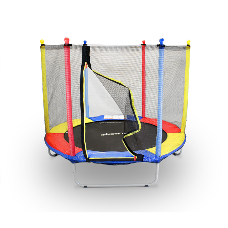 TRAMPOLINA REKREACYJNA DLA DZIECI 152 CM JUST FUN MULTICOLOR