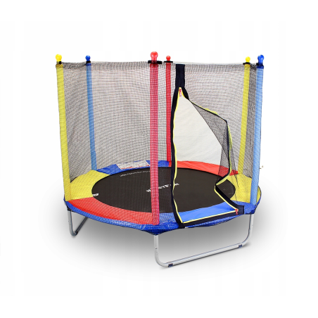 TRAMPOLINA REKREACYJNA DLA DZIECI 152 CM JUST FUN MULTICOLOR