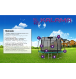 Trampolina 10 FT Just FunPremium Fiberglass BLUE