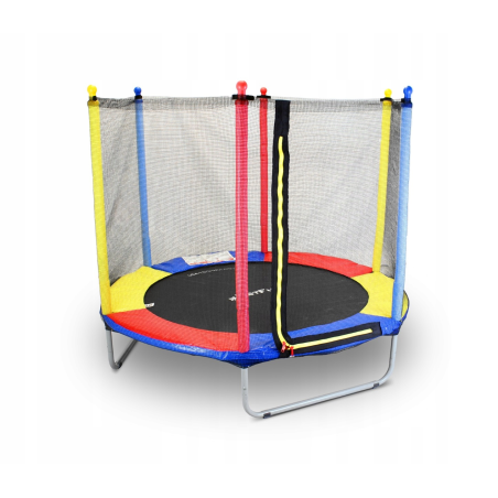 TRAMPOLINA REKREACYJNA DLA DZIECI 152 CM JUST FUN MULTICOLOR