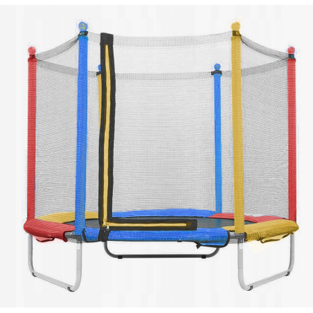 TRAMPOLINA REKREACYJNA DLA DZIECI 152 CM JUST FUN MULTICOLOR