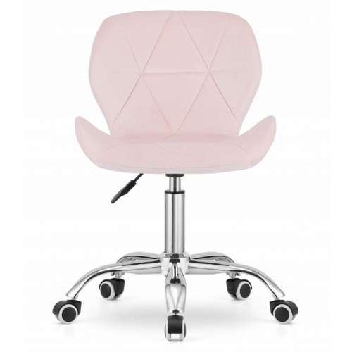 Krzesło obrotowe RIVELLO VELVET LIGHT PINK