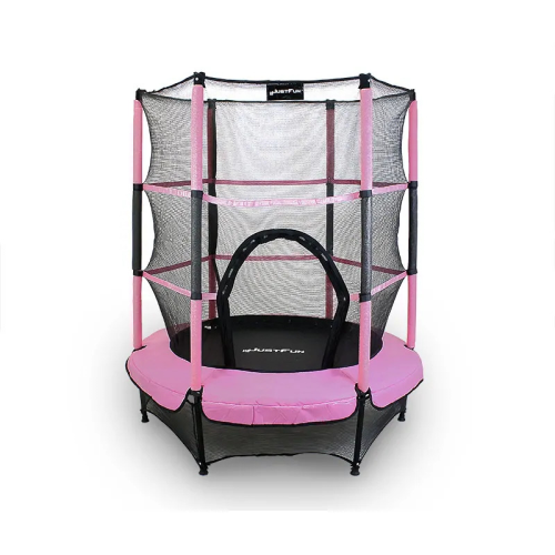 TRAMPOLINA do wewnątrz 140cm JUST FUN różowa