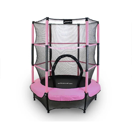 TRAMPOLINA do wewnątrz 140cm JUST FUN różowa