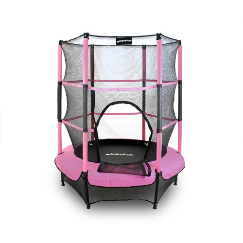 TRAMPOLINA do wewnątrz 140cm JUST FUN różowa