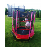 TRAMPOLINA do wewnątrz 140cm JUST FUN czerwona