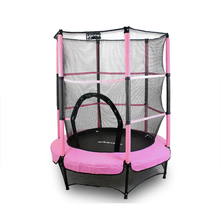TRAMPOLINA do wewnątrz 140cm JUST FUN różowa