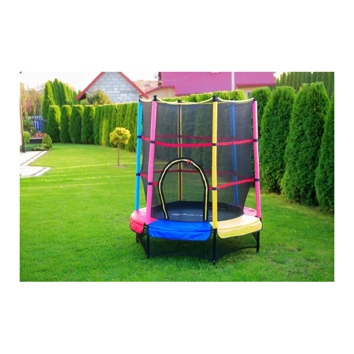TRAMPOLINA do wewnątrz 140cm JUST FUN czerwona