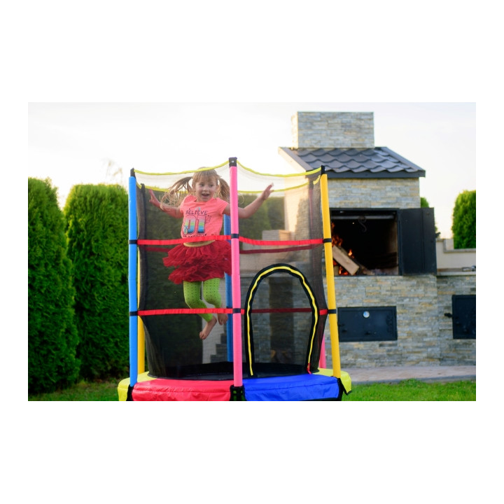 TRAMPOLINA do wewnątrz 140cm JUST FUN czerwona
