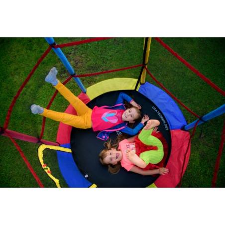 TRAMPOLINA do wewnątrz 140cm JUST FUN czerwona