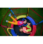 TRAMPOLINA do wewnątrz 140cm JUST FUN czerwona