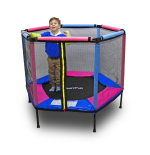 TRAMPOLINA KOJEC DO DOMU I OGRODU 140 PINK