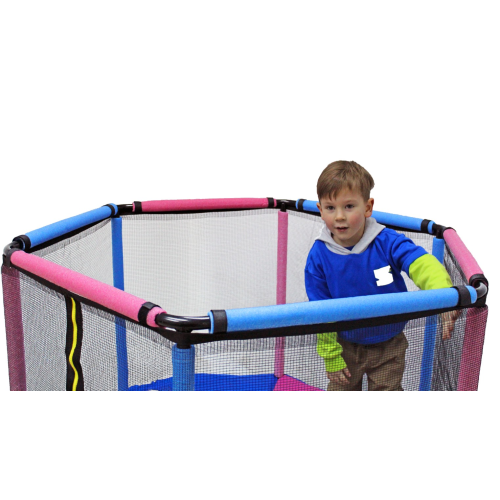 TRAMPOLINA KOJEC DO DOMU I OGRODU 140 PINK